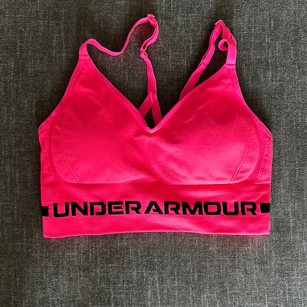 Hot Pink Under Armor Sports Bra